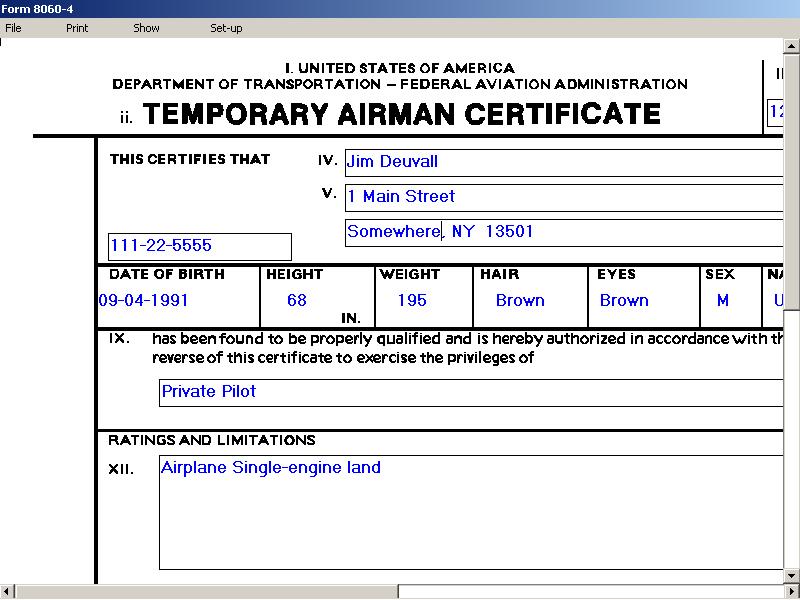 Form 8060-4/-5